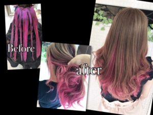 カラーバターも積み重ねることで色味のクオリティーが上がります!!【まみちゃん】の髪