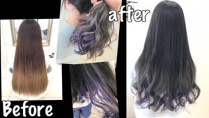 インナーカラーラベンダー×毛先シルバーグレーが神すぎた！！【ゆいさん】の髪