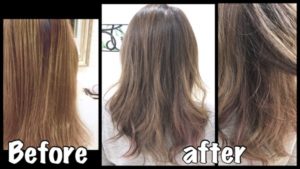 明るい白髪染め！赤味抹殺ハイトーンのミルクティーアッシュグレーにピンクを少し入れました！【さつきさん】の髪