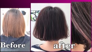 #ベリーピンクのナチュラルグラデーションがボブに似合う!【しほさん】の髪