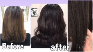 バイオレット強めな暗めベリーピンクが可愛い【ありささん】の髪