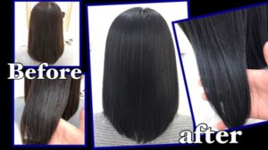 繰り返すごとに退色しても赤味が出ないブルーアッシュグレー【みかさん】の髪