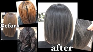 ブリーチを使った究極のシルバーグレーアッシュ【かなえさん】の髪