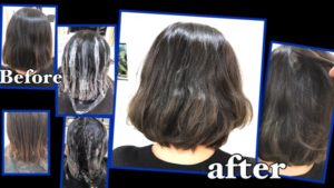 黒髪からの外国人風カラーにするには透明感に注意しよう！【ゆかりさん】の髪