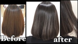 ブリーチせずに濃いめなグレージュにしたい！！！【ようこさん】の髪