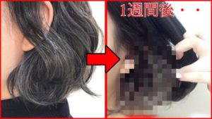 グレーのインナーカラーを再現する1週間の魔法のプロセス