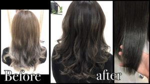 外国人風カラー|ミルクティーアッシュグレーが綺麗【まいさん】の髪