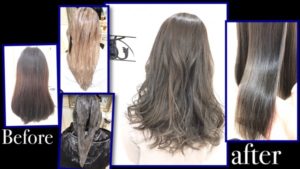 ブリーチオンカラーで思ったアッシュにするには濃いめに染めておくこと！【たえこさん】の髪