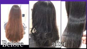 圧倒的濃厚なバイオレットアッシュ(青紫)カラーがお洒落【さやかさん】の髪