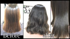 一回染めで限界値の濃厚なアッシュグレージュ【みづきさん】の髪