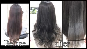 根元が伸びて来ても分かりにくいミルクティーアッシュグレー【ようこさん】の髪