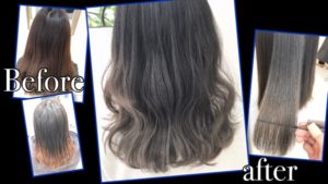 ベースが命!アッシュグレーのグラデーションカラー【ゆきさん】の髪