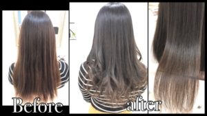 透明感のある濃厚なアッシュグレーのナチュラルグラデーションカラー【さやかさん】の髪