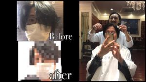 専属(笑)な前川君のとこに髪切られに。