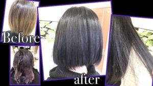 ボブに似合う濃厚なバイオレットアッシュグレーでお洒落さ抜群カラー【ゆうさん】の髪