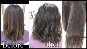 積み重ねる透明感の高いアッシュグレーで外国人風カラー【かえでさん】の髪