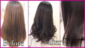 大阪でブルーピンクが透明感のある今お洒落なピンクカラー【あやかさん】の髪