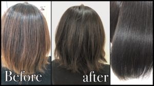 濃厚なアッシュグレーで赤味抹殺カラー！！【りょうこさん】の髪