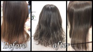 積み重ねていくことで明るさを出したアッシュグレーができる！【まゆめさん】の髪