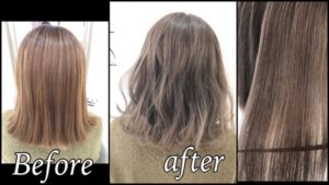 繰り返すハイトーンのモノトーンアッシュで外国人風カラー【まりなさん】の髪