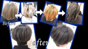 積み重ねる白髪も染まるシルバーカラー【みえさん】の髪