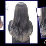 毛先にブリーチからの濃厚バイオレットアッシュで毛先を白っぽくします！【ゆみこさん】の髪