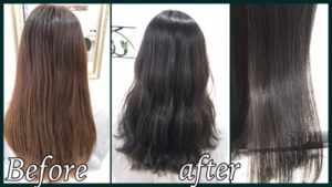 #セピアグレージュの積み重ねで赤味抹殺カラーに【りかさん】の髪