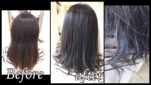 #セピアグレージュ×ラベンダーのナチュラルインナーカラー【かなこさん】の髪