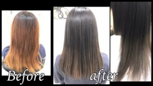 濃厚なアッシュグレーのグラデーションカラー【ほのかさん】の髪