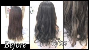 積み重ねる外国人風濃厚なアッシュグレーの赤味抹殺カラー【ゆいさん】の髪