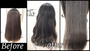 積み重ねるアッシュグレーで赤味抹殺カラー【ともみさん】の髪