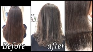 ロブヘアーに似合う明るめの#セピアグレージュ【あんずさん】の髪