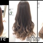 明るめをキープした#セピアグレージュのグラデーションカラー【ももこさん】の髪