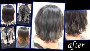 白髪も染めれるブリーチを使った外国人風カラーはグラデーションカラー【さちさん】の髪