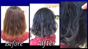 赤味のない透明感抜群なブルーアッシュのナチュラルグラデーションカラー【いくみさん】の髪