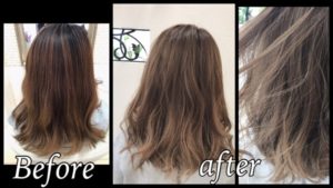 夏に向けて明るくしたい方でブリーチしたくない方は段階的に!【あいりさん】の髪