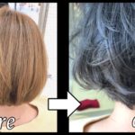 ショートグラデーションカラーでお洒落な外国人風カラー【はなみさん】の髪