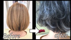 ショートグラデーションカラーでお洒落な外国人風カラー【はなみさん】の髪