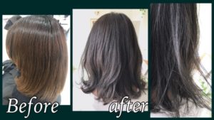 セピアグレージュのなんとも言えない透明感とくすみ感【あさこさん】の髪