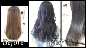 大阪でクオリティーの高いバイオレットアッシュで外国人風カラー【ゆきのさん】の髪