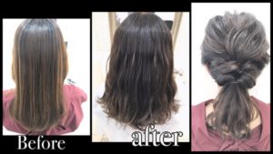 透明感のあるモノトーンアッシュグレー【ようこさん】の髪