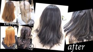 大阪でホワイトカラーにする方法はこのプロセスが必要！【ゆきさん】の髪