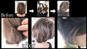 ショートに似合うハイライトで外国人風カラー【みきさん】の髪