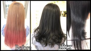 ハイトーンカラーも超濃厚なブルーブラックで濃厚カラーに！【みおさん】の髪
