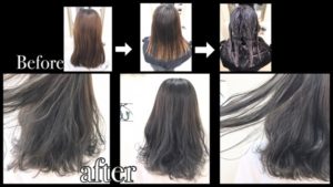 グラデーションカラーを濃厚アッシュグレーで染めよう！【めいさん】の髪