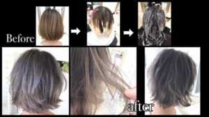 アールブリーチを使ってショートベースでも毛先を白く！！【はなみさん】の髪