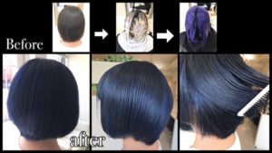 アールブリーチを使ったトリプルカラーでブルーにしたい！！【ななえさん】の髪