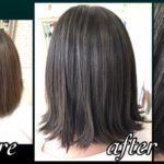 濃厚なスモーキーマットアッシュで夏カラー【ますみさん】の髪