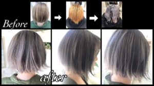 ハイブリーチからの外国人風カラー！ミルクティーグレージュの透明感がヤバイ！！【みきさん】の髪