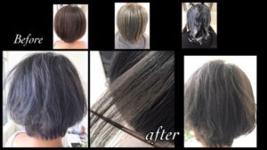 大阪でダブルカラーで再現する至高のグレージュカラー【あすかさん】の髪